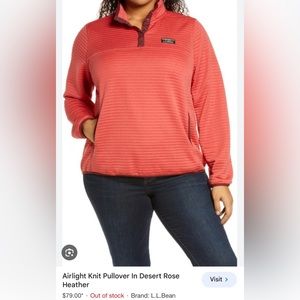 Excellent used condition 3X Plus LL Bean Airlight Knit Pullover